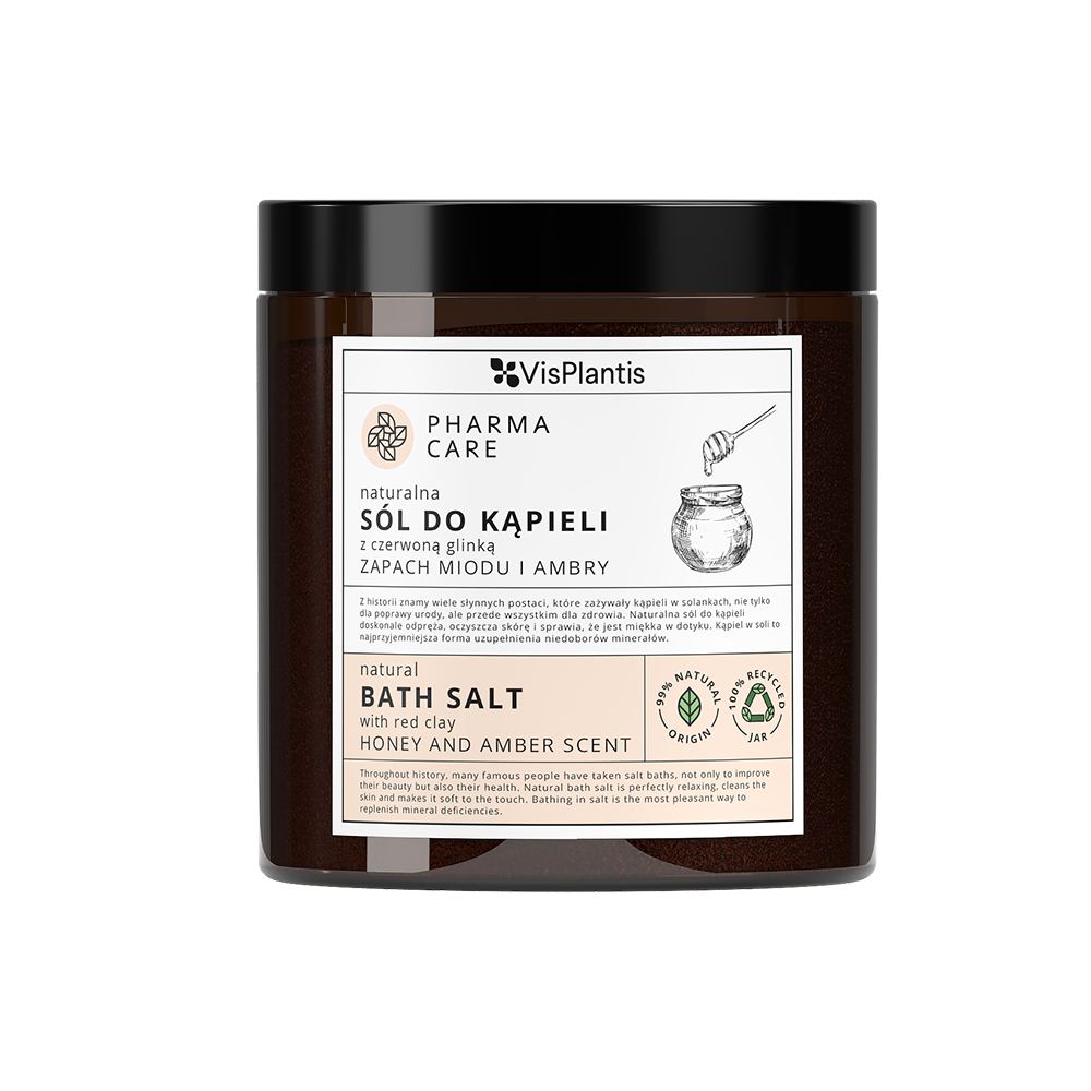 Vis Plantis Pharma Care sól do kąpieli miód i ambra, 800 g