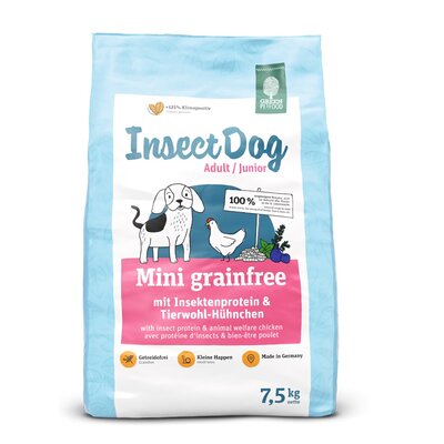 Karma dla psa GREEN PETFOOD InsectDog Mini Grainfree Kurczak 7.5 kg