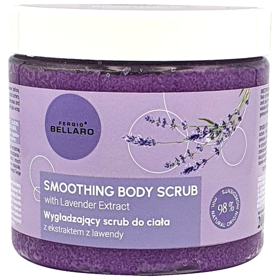 Fergio Bellaro Skin Food wygładzający scrub do ciała z ekstraktem z lawendy, 200 g