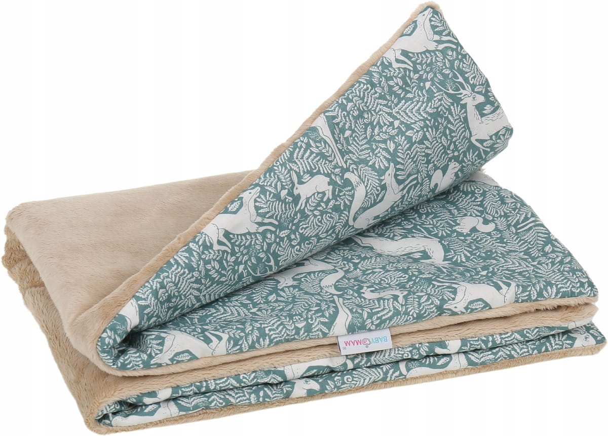 Babymam kocyk dla niemowląt uniwersalny dwustronny