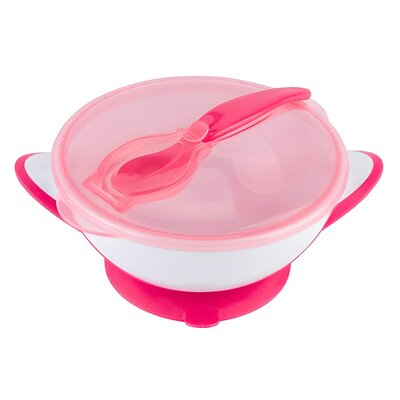Miseczka BABYONO 1063/03 Różowo-biały