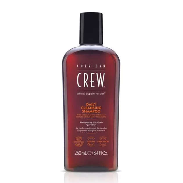American Crew Daily Cleansing wegański szampon głęboko oczyszczający, 250 ml