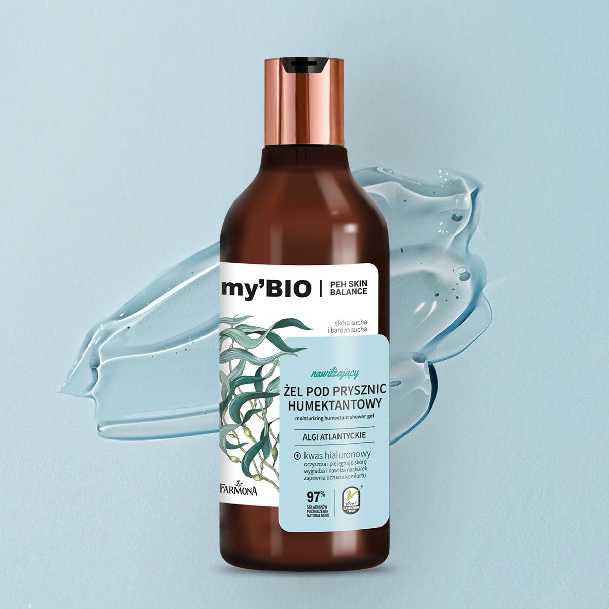 My'Bio Peh Skin Balance Humektanty nawilżający żel pod prysznic humektantowy, 500 ml