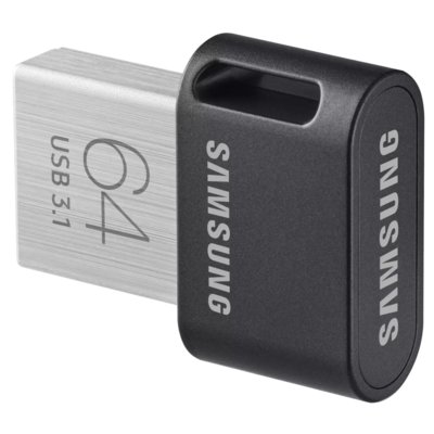 Pendrive SAMSUNG Fit Plus 64GB, USB 3.2 Gen. 1 (USB 3.0), Odczyt 300 Mb/s Czarny