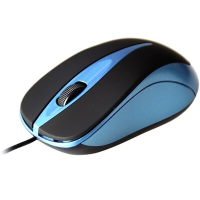 Mysz MEDIA-TECH Plano Czarno-niebieski