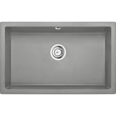 Zlewozmywak jednokomorowy DEANTE Corda ZQA S10D Szary metalik 50x80
