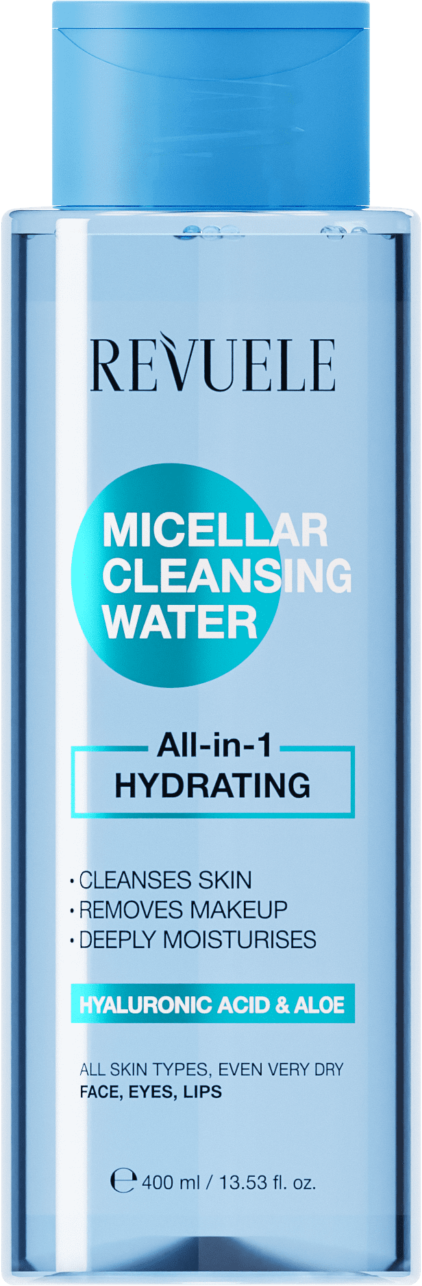 Revuele nawilżający płyn micelarny do twarzy, 400 ml