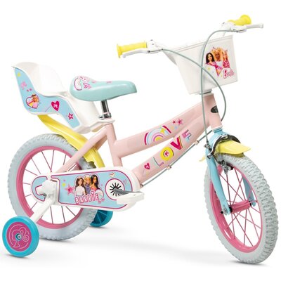 Rower dziecięcy TOIMSA Barbie 14 cali dla dziewczynki Różowy