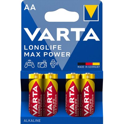 Baterie AA LR6 VARTA Longlife Max Power (4 szt.)