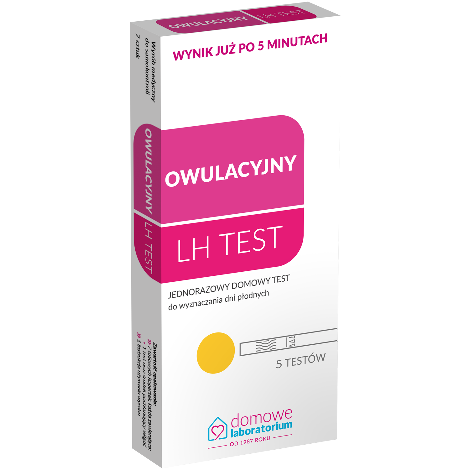 Domowe Laboratorium test owulacyjny, 5 szt./1 opak.