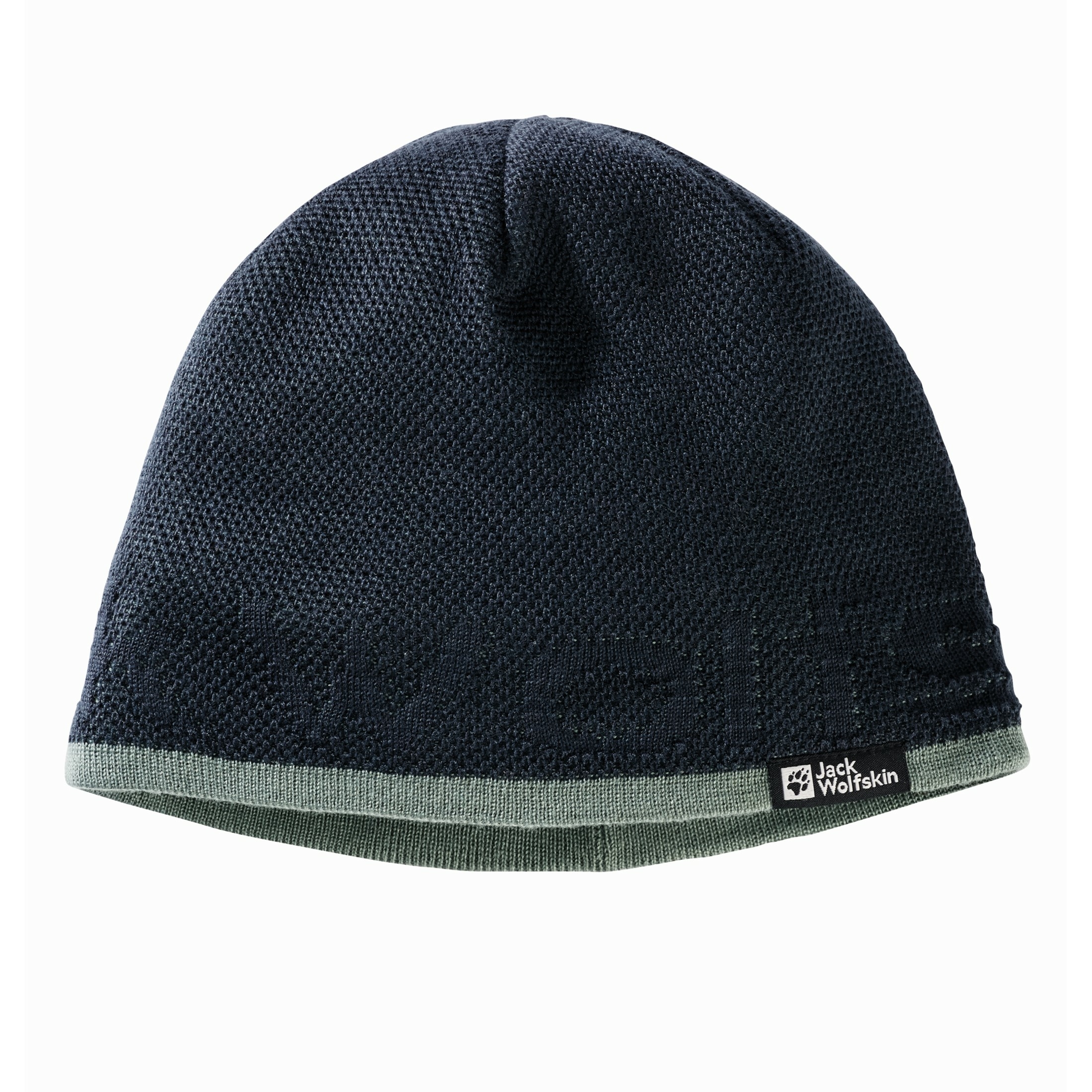 Czapka zimowa Jack Wolfskin BRAND BEANIE night blue - ONE SIZE
