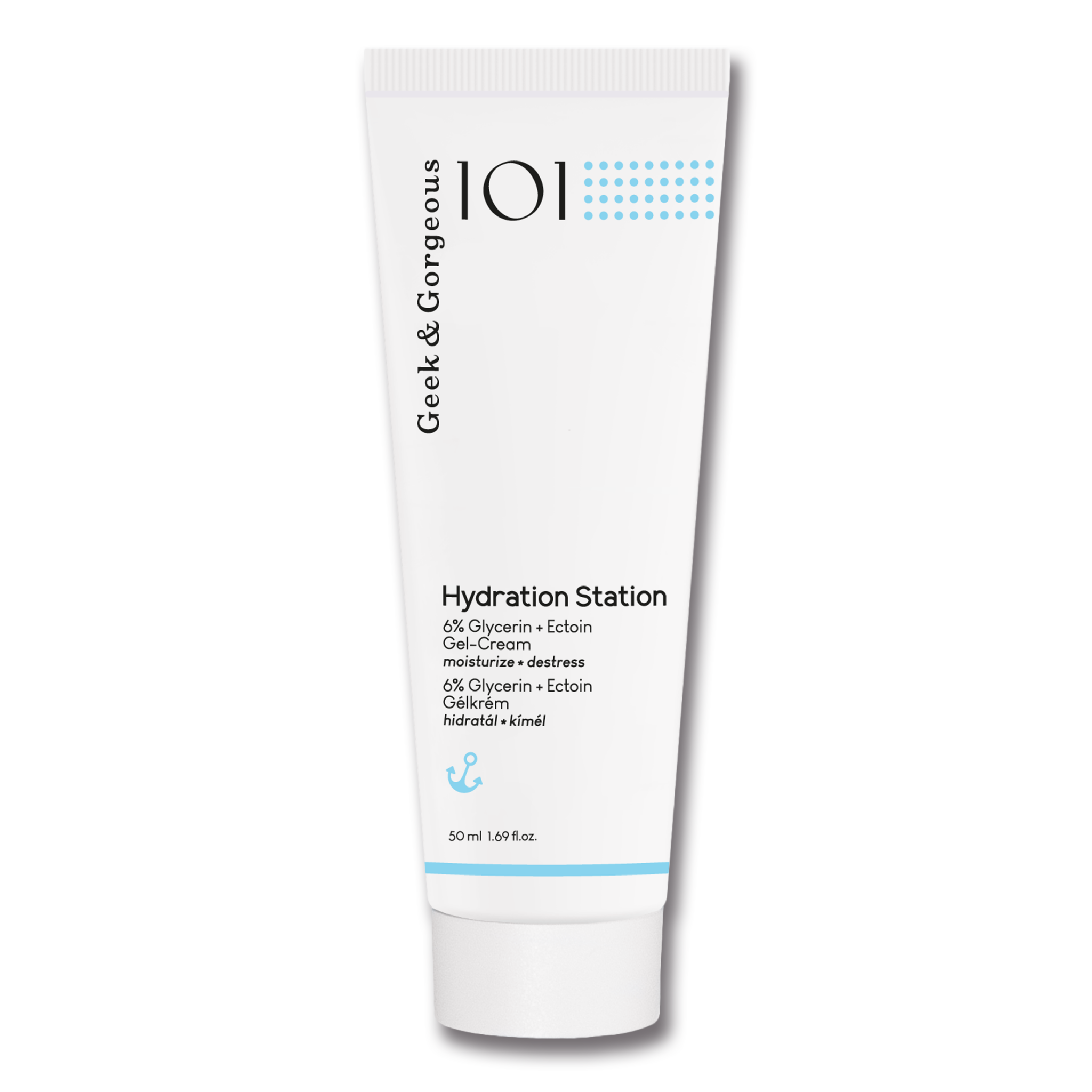 Geek & Gorgeous Hydration Station intensywnie nawilżający żel-krem do twarzy, 50 ml