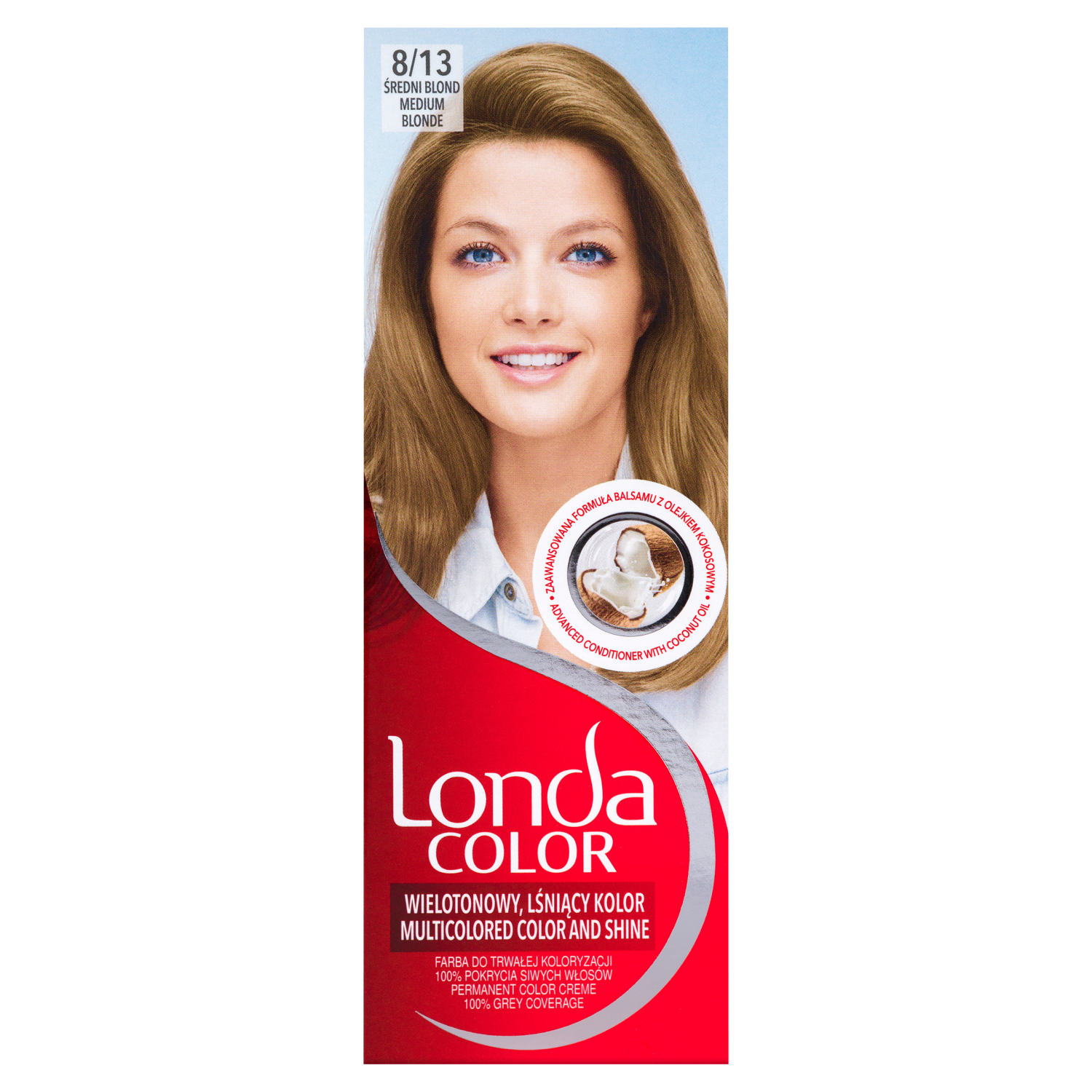 Londa Color kremowa farba do włosów 8/13 średni blond, 1 opak.