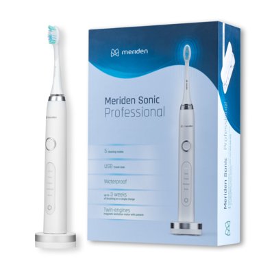 Szczoteczka soniczna MERIDEN Professional Biały