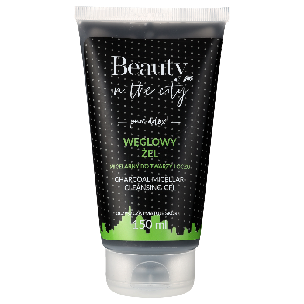 Beauty In The City Detox węglowy żel micelarny do mycia twarzy, 150 ml