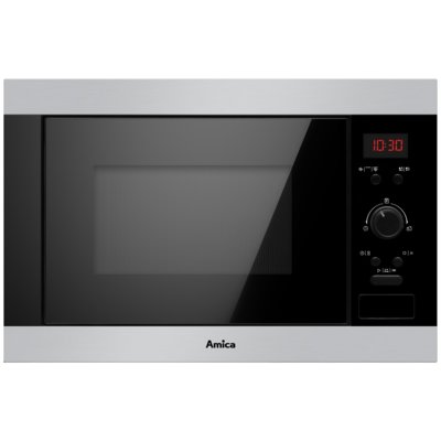 Kuchenka mikrofalowa AMICA AMMB25E2GI X-TYPE 900W średnica 31.5 cm pojemność 25L Multiwave system Combigrill Czarny + inox