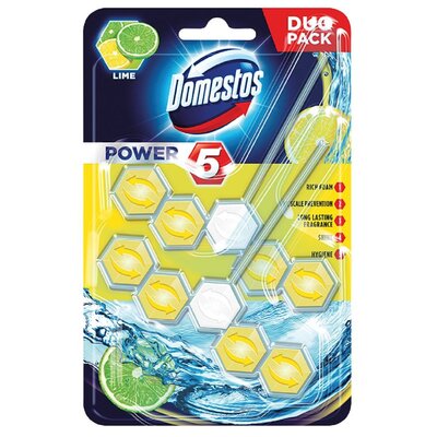 Kostka do WC DOMESTOS Power 5 Lime 2x55g