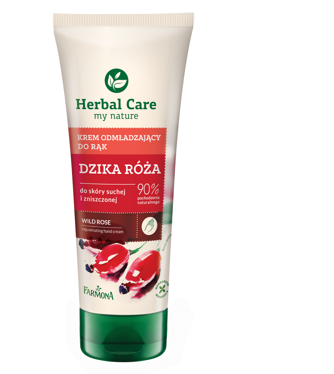 Herbal Care Dzika Róża odmładzający krem do rąk, 100 ml