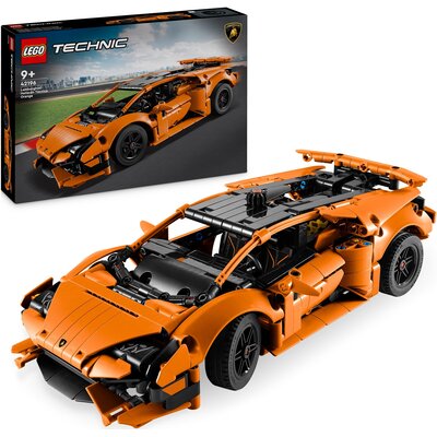 LEGO 42196 Technic Pomarańczowe Lamborghini Huracán Tecnica