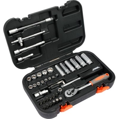 Zestaw kluczy nasadowych STHOR 58641 (42 elementy)