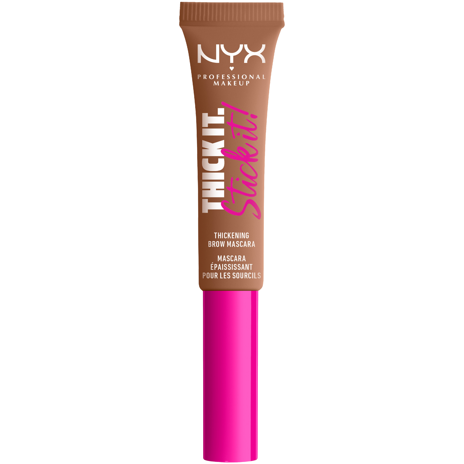 NYX Professional Makeup Thick It. Stick It. wegańska maskara w żelu do brwi auburn, 7 ml