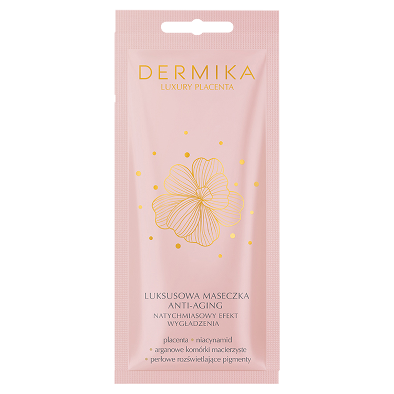 Dermika Luxury Placenta wygładzająca maska do twarzy, 10 ml