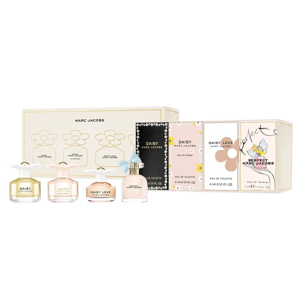 Marc Jacobs Mini Gift Set For Women zestaw damski: woda toaletowa Daisy, 4 ml + woda toaletowa Daisy Eau So Fresh, 4 ml + woda toaletowa Daisy Love...