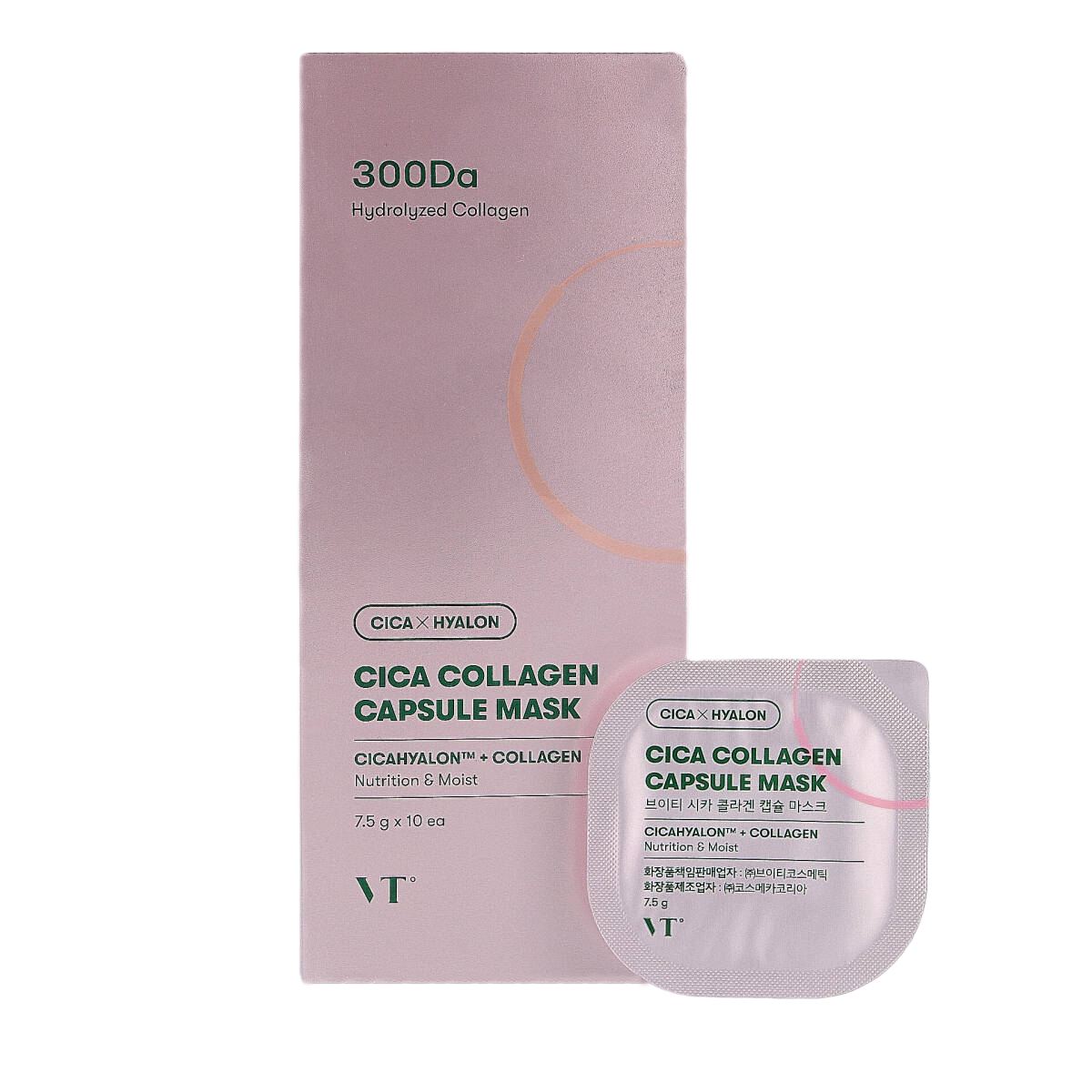 VT Cosmetics Cica Collagen zestaw kolagenowych masek w kapsułkach, 10 szt./1 opak.