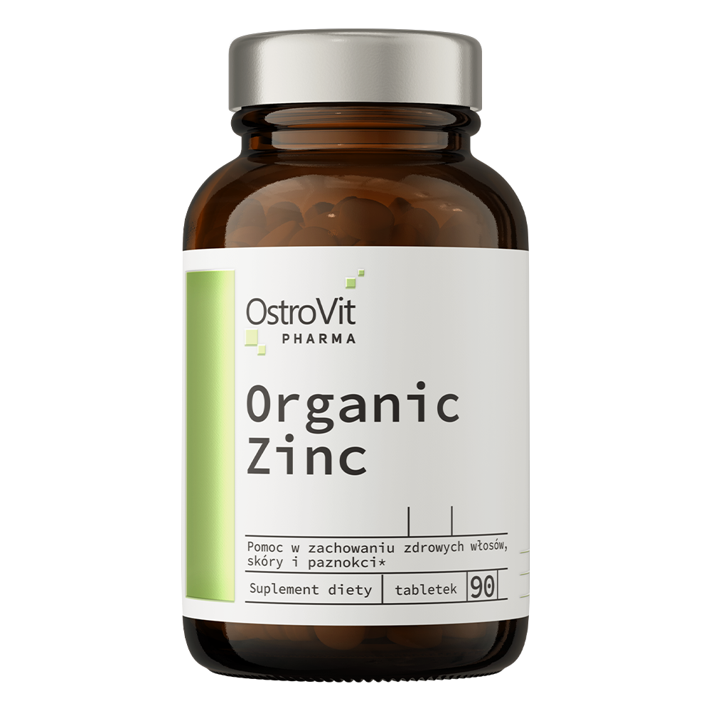 OstroVit Pharma Cynk organiczny suplement diety, 90 tabl./1 opak.
