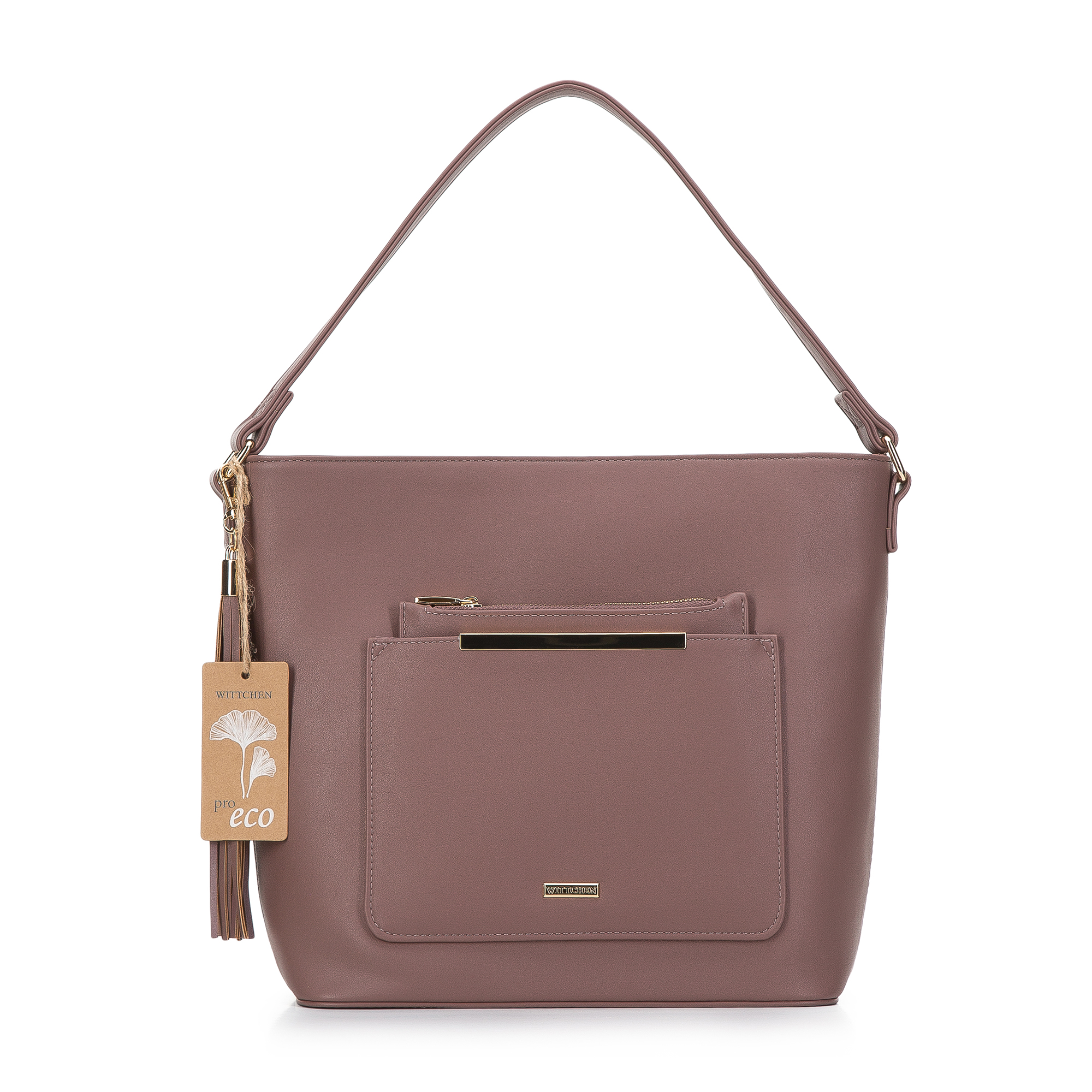 Torebka worek z wyjmowanym etui pro-eco zgaszony róż