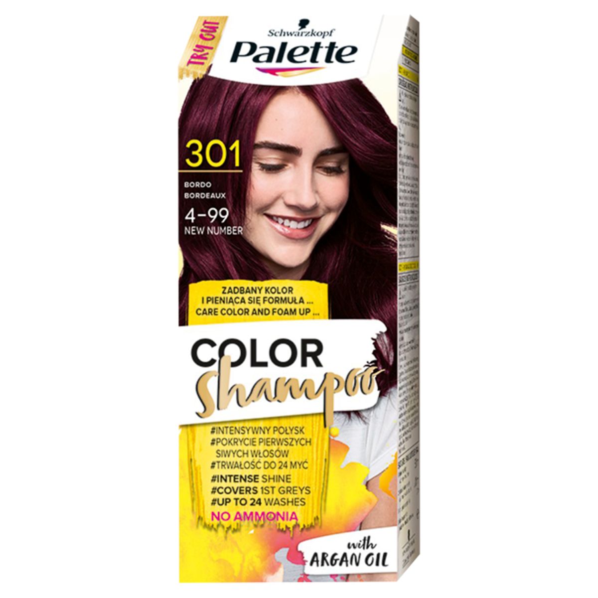 Palette Color Shampoo szampon koloryzujący do włosów 4-99 (301) bordowy, 1 opak.