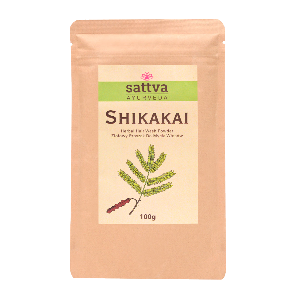Sattva Shikakai puder do mycia włosów, 100 g