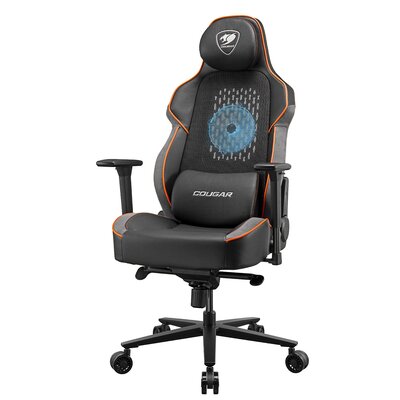Fotel gamingowy COUGAR NxSys Aero Czarno-pomarańczowy z wentylatorem