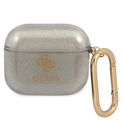 Etui na słuchawki GUESS 4G Glitter do Apple AirPods 3 Szary