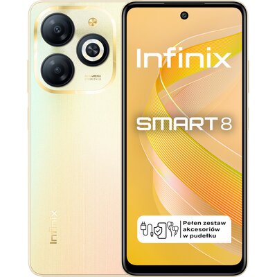 Smartfon INFINIX Smart 8 3/64GB 6.6" 90Hz Złoty