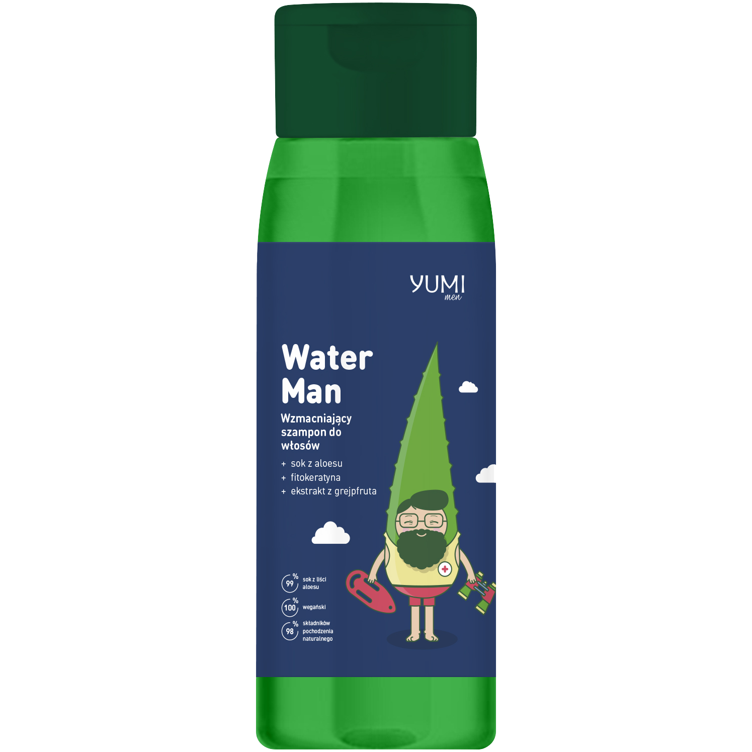 Yumi Men wzmacniający szampon do włosów, 1 szt.