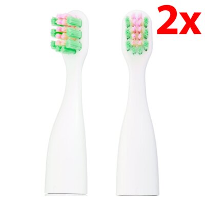 Oryginalna końcówka do szczoteczki VITAMMY Tooth Friends Zielono-różowy (2 szt.) (Dla dzieci od 3 roku życia)