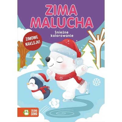 Kolorowanka Zima malucha Śnieżne kolorowanie