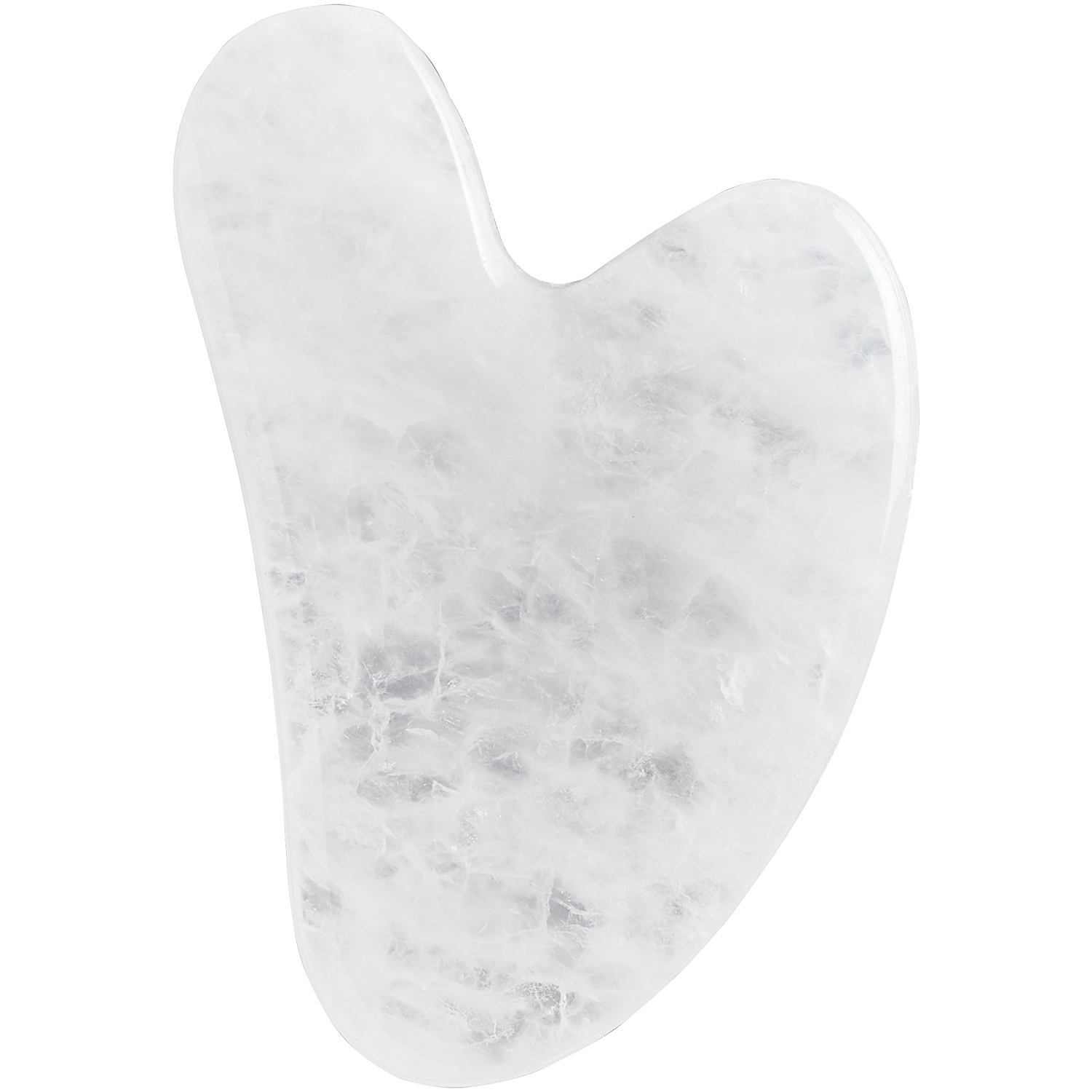 Hebe Professional Rock Crystal Gua Sha Stone kamień gua sha z kryształu górskiego do masażu twarzy, 1 szt.