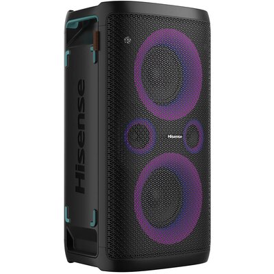 Power Audio HISENSE Party Rocker One Plus, 300W,  BT,  Bateria 15 godzin,  Dwa mikrofony w zestawie,  Ładowarka indukcyjna