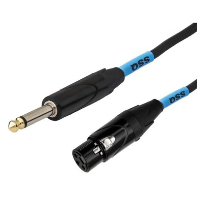 Kabel SSQ XZJM10 Jack Mono - XLR żeński 10 m