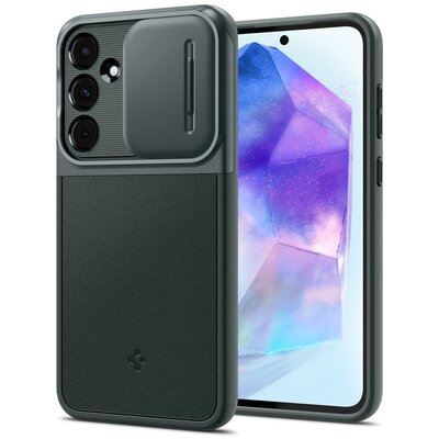 Etui SPIGEN Optik Armor do Samsung Galaxy A55 5G Zielony