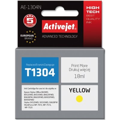 Tusz ACTIVEJET do Epson T1304 Żółty 18 ml AE-1304N