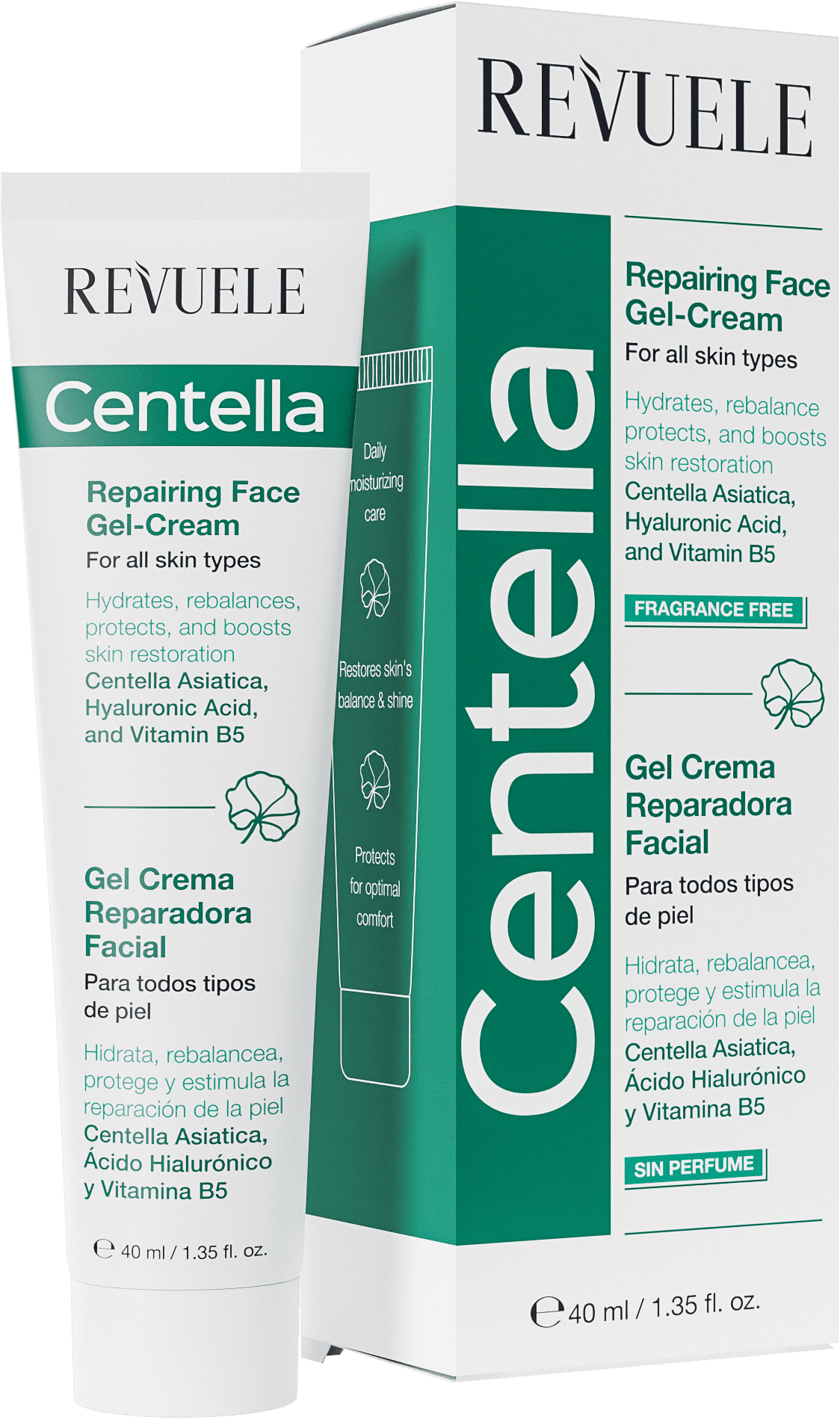 Revuele Centella naprawczy żel-krem do twarzy, 40 ml