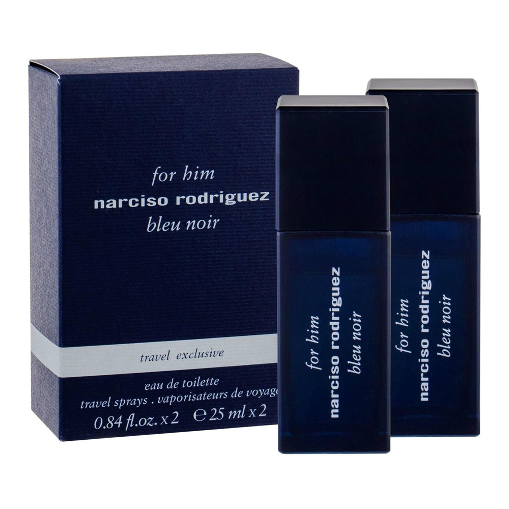 Narciso Rodriguez for Him Bleu Noir zestaw męski: woda toaletowa, 2x 25 ml