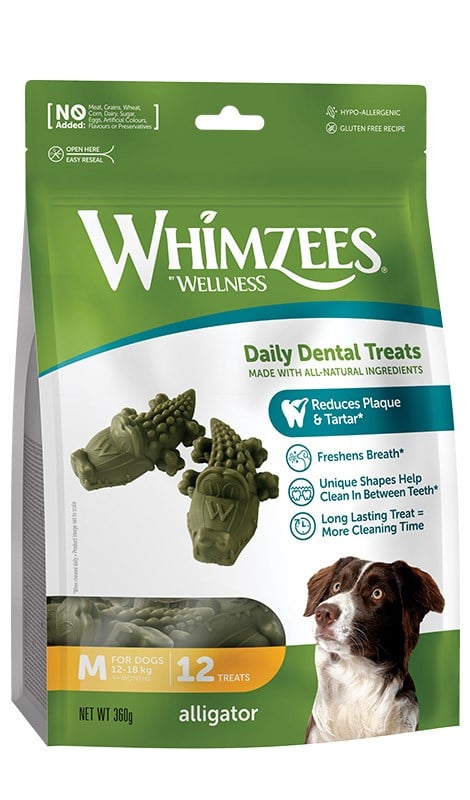 WHIMZEES Aligator gryzak dentystyczny M  12 szt.