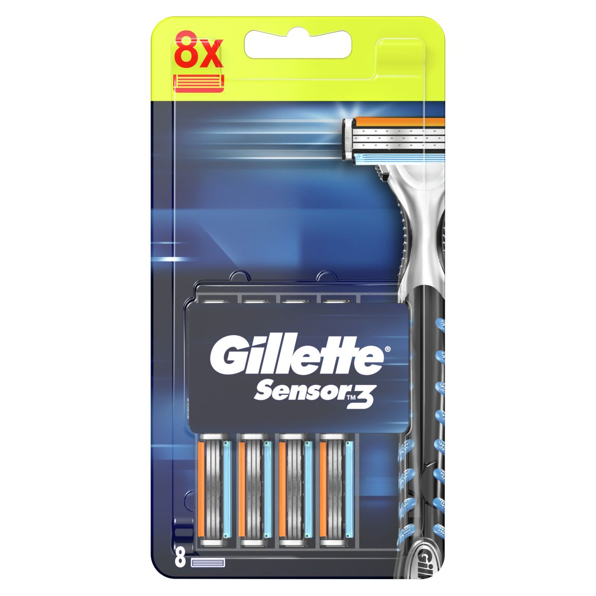 Gillette Sensor3 wkład do maszynki, 8 szt./1 opak.