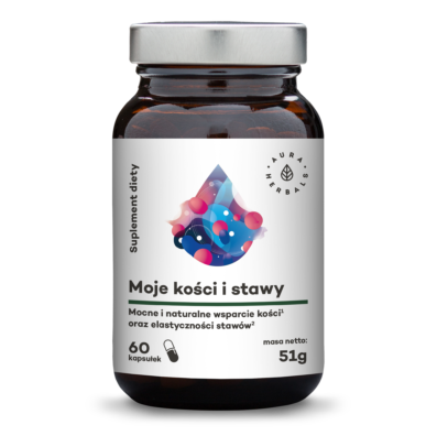 Aura Herbals, Moje kości i stawy, suplement diety, 60 kapsułek