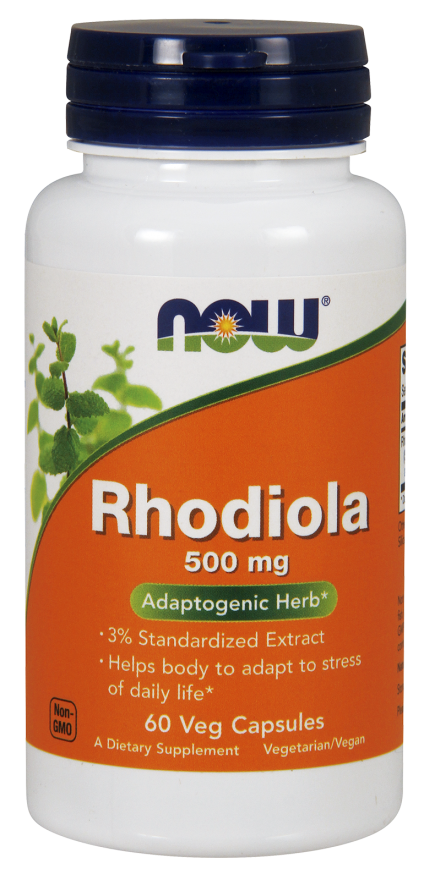 Now Foods Rhodiola Rosea suplement diety Różeniec Górski 500mg, 60 kaps./1 opak.
