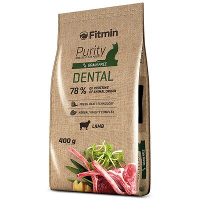 Karma dla kota FITMIN Cat Purity Dental Jagnięcina 400 g